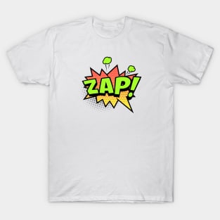 Zap Retro Comic Book Design T-Shirt